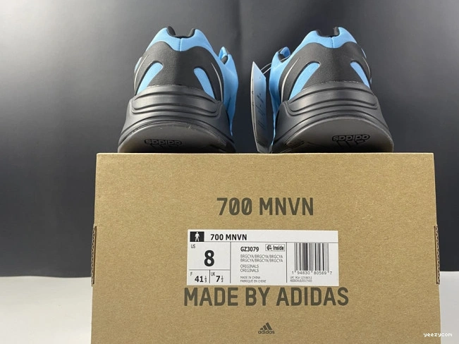 ADIDAS 'Bright MNVN Boost Yeezy 700 Cyan' GZ3079 0714